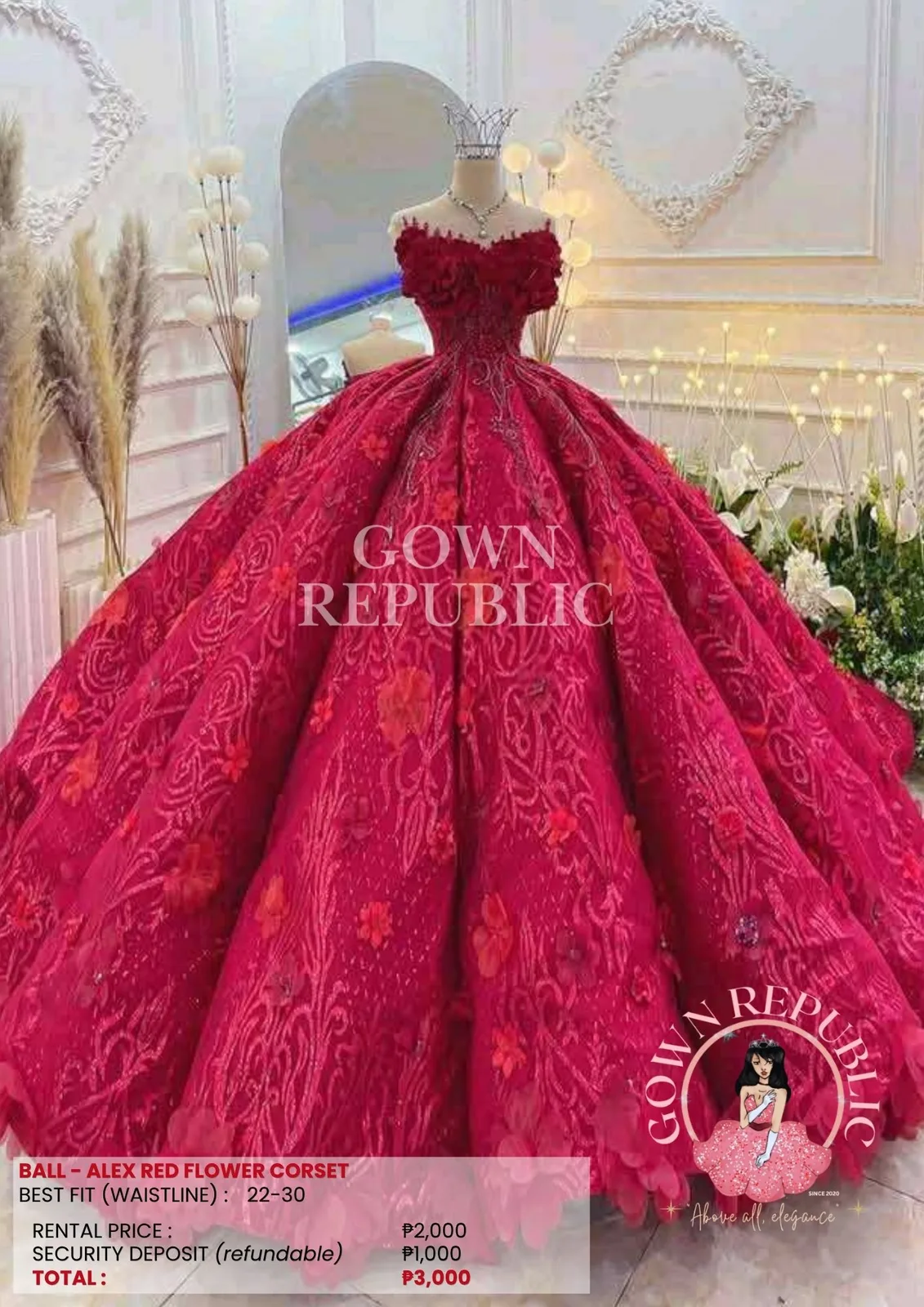 Ball Gowns: Red 215